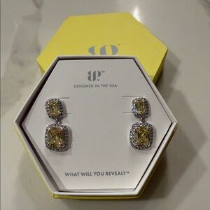 Bomb Party Yellow and Silver Earrings